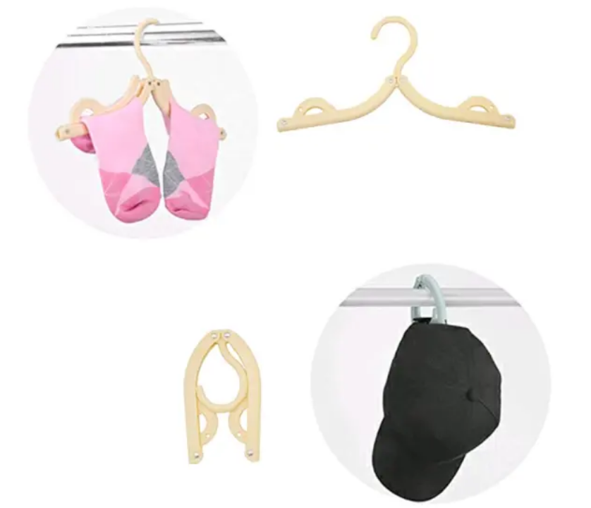 Travel-Friendly Folding Hanger 4pcs