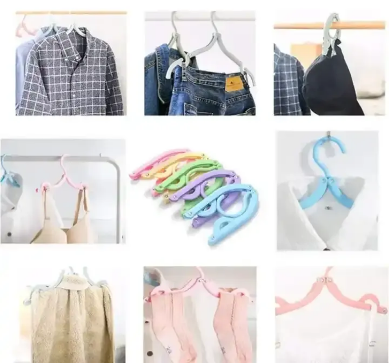 Travel-Friendly Folding Hanger 4pcs