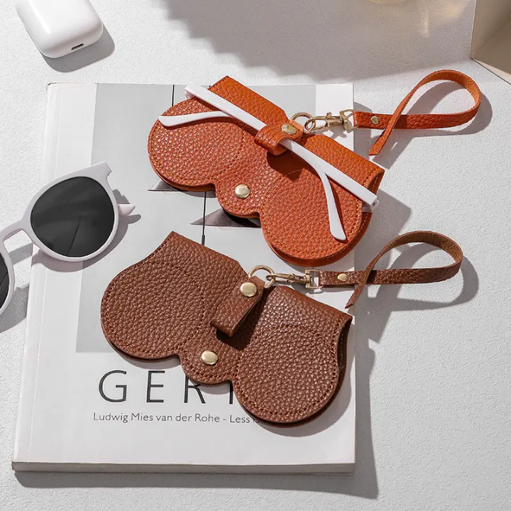 PU leather Portable Sunglass case