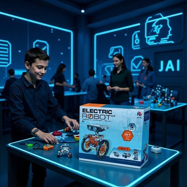 12-in-1 DIY Educational Robot Kit | STEM Learning Toy for Kids | Electric Robot Building Set