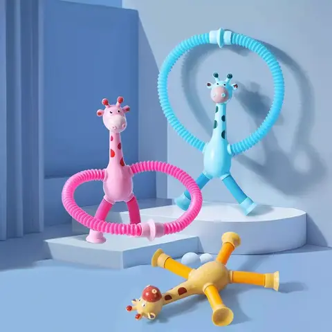 Suction Cup Giraffe – স্ট্রেচি ও ফ্লেক্সিবল জিরাফ খেলনা - Image 2