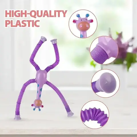 Suction Cup Giraffe – স্ট্রেচি ও ফ্লেক্সিবল জিরাফ খেলনা - Image 4